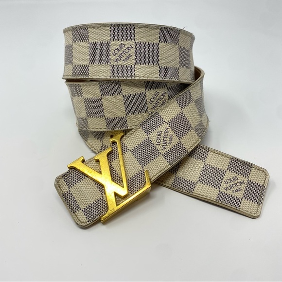 LOUIS VUITTON Damier Azur Belt Canvas Gold Buckle
M9609 95/38 main image 10